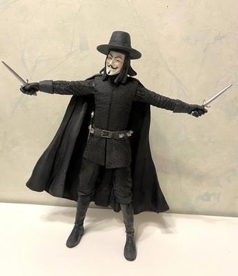 Figur Neca V for Vendetta mit 2 Dolchen 7,5'' DC Comics 2006 Vintage lose