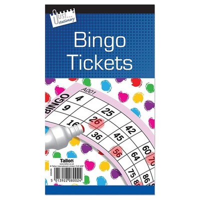 Just Stationery Jumbo Billets Bingo 21 x 12cm Sécurité Codé Perforé Amusant Jeu