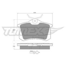 Satz Bremsbeläge Bremsklötze hinten für Renault Clio 3 BR0/1 SB KR0/1 4 | 262