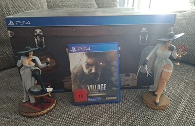 Resident Evil Village 8 Collectors Gold Koffer Edition PS4 Figur Buch Steelbook 
