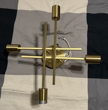 Brass Chandelier Sputnik Style C3116-04-GD Stationary Mid Century Light Fixture