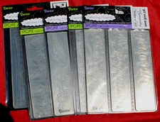 DARICE: 5 PACKS Embossing Essentials (Lot of 5 packs, 9 Embossing plates)