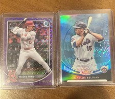Bowman Chrome Masyn Winn /250 & Topps Finest Carlos Beltran /299 -Cardinals,Mets