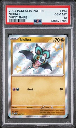 Pokemon Paldean Fates Noibat 194 PSA 10
