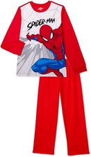 Spider-man Spidey Boy's Dimemsional Graphic Flannel Pajama Set, Size 4-5