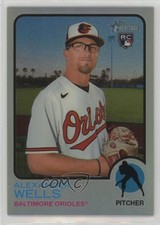2022 Topps Heritage High Number Chrome Refractor /673 Alex Wells Alexander sh7