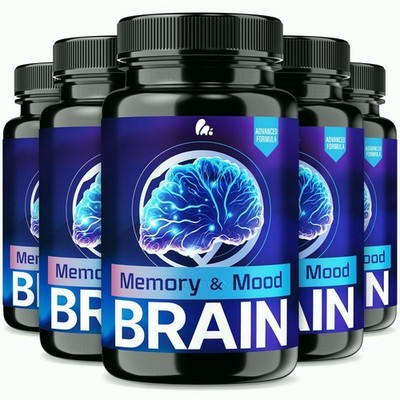 Memory and Mood Brain - Brain Double Clean Neuropatia Formula - 5 Pack