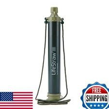 LifeStraw Personal Water Filter for Hiking, Camping, Travel, Emergency - 1 Pack,
