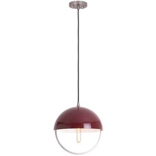 Robert Abbey Mavisten Edition Copernica Pendant, Pewter/Oxblood Metal - P602OX
