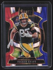 2025 Panini Select #68 Tucker Kraft Red and Blue Prizm Shock Packers