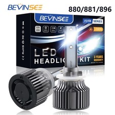 880 893 LED Fog Light Bulbs 6000K for Chevrolet Impala 2000-2005 Cold White 2x