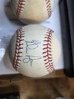 NOLAN RYAN & JOE MONTANA AUTOGRAPHED BASEBALL - NO COA - SEE PHOTOS