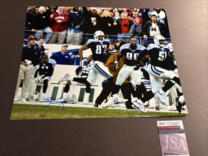 Kevin Dyson Autographed Signed 16x20 Photo-Titans-JSA Witnessed