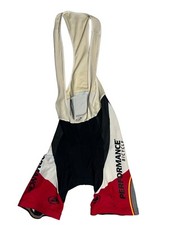 PERFORMANCE BICYCLE Black/Red PADDED CYCLING BIB SHORTS Usa-Made Bike Gear LARGE