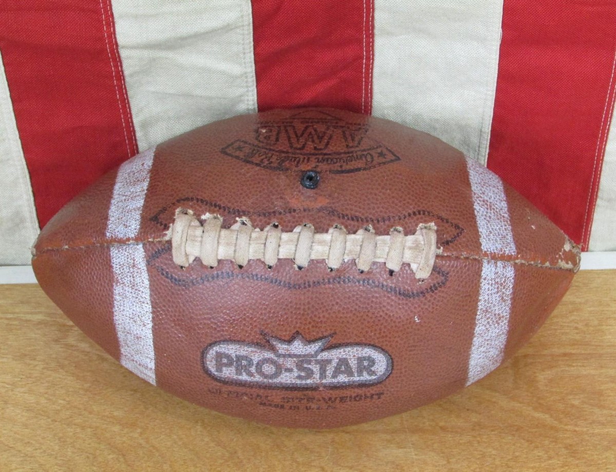 Vintage ProStar Official Leather Football w/Laces AMB American