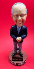 DR JAMES ANDREWS Bobblehead in Suit ~ Blue Wahoos ~ 