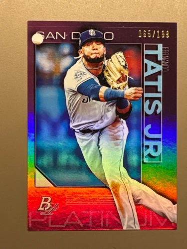 2020 Bowman Platinum Pink #81 Fernando Tatis Jr. /199 - San Diego Padres