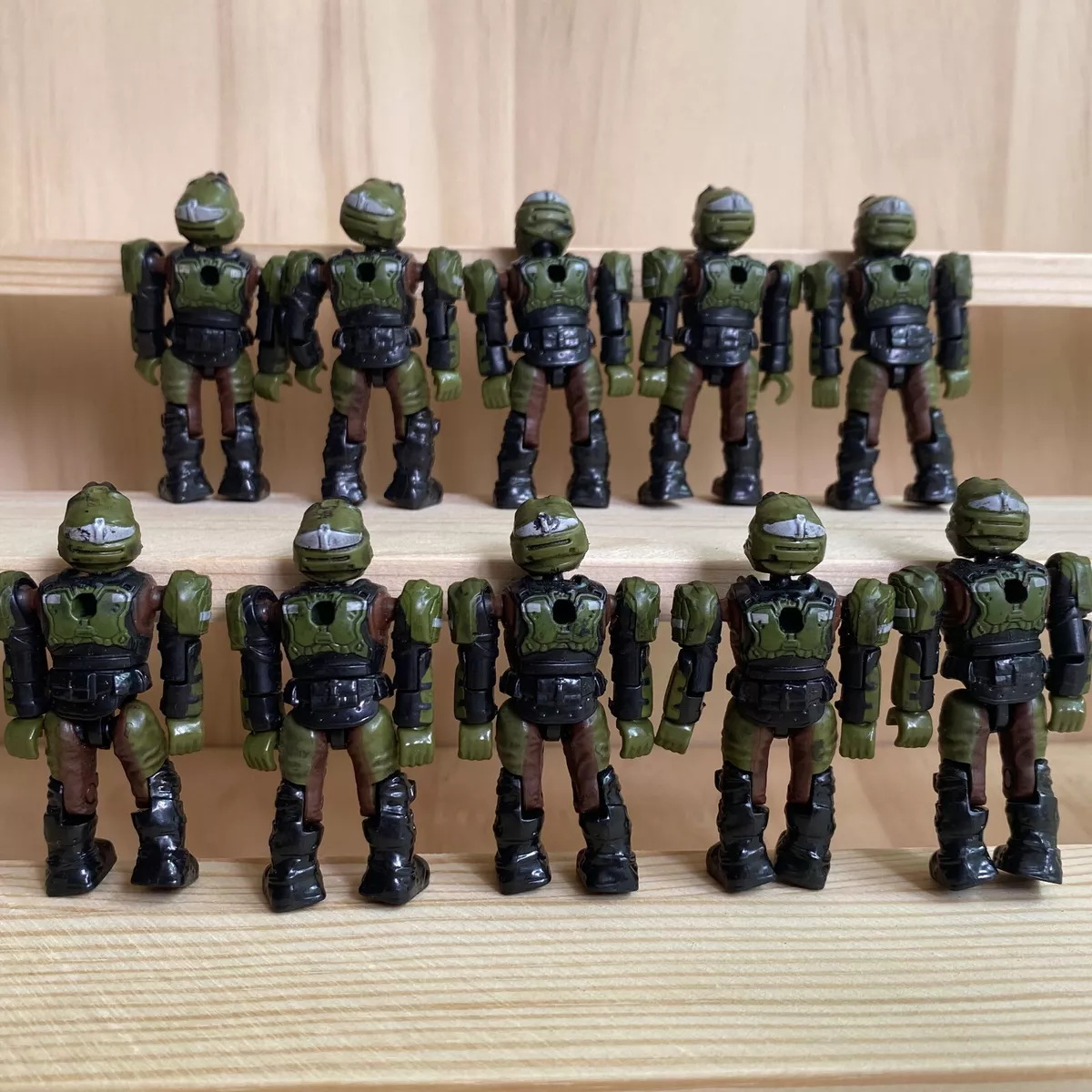Lot OF 10PCS Mega Bloks Construx Halo UNSC SPARTAN MASTER CHIEF Figures toys