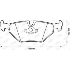 Plaquette de frein Peugeot 404