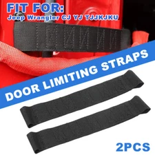 2 x Adjustable Door Check Limiting Straps fit for Jeep Wrangler CJ YJ TJ JK JKU