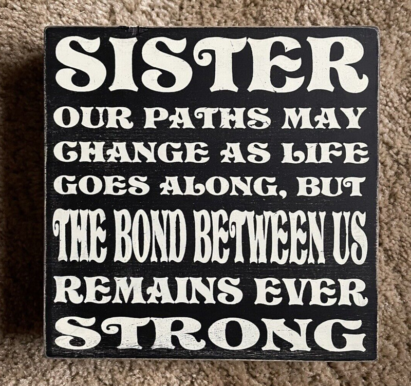 Black and White Sister Decor