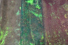 Glitter Snowflake Organza Fabric | Iridescent Glitter Christmas Snowflake | 60"