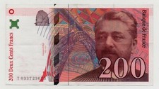 FRANCE 200 FRANCS 1997 PICK 159 A LOOK SCANS