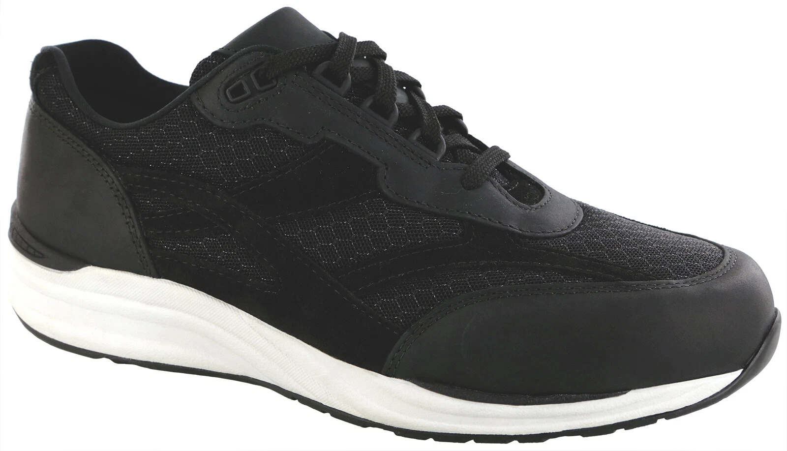 SAS Men's Shoes Journey Mesh Nova Black Comfort Sneaker Many Sizes And Widths
