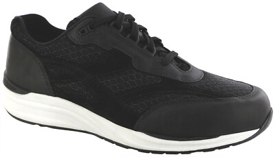 SAS Men's Shoes Journey Mesh Nova Black Comfort Sneaker Many Sizes And Widths