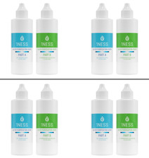 4pk 1NESS Water Treatment Drops 4oz BPA-Free HCL Kits for Safe Drinking