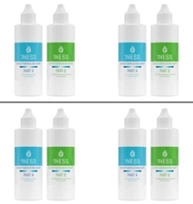 4er-Pack 1NESS Water Treatment Drops – Botellas de Plástico sin BPA –Kit 4oz HCL
