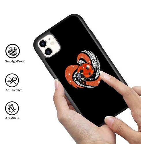 For iPhone SE XS XR Max 5 6 7 8 Plus Anti scratch Cover small beetles Ladybugs - Picture 10 of 25