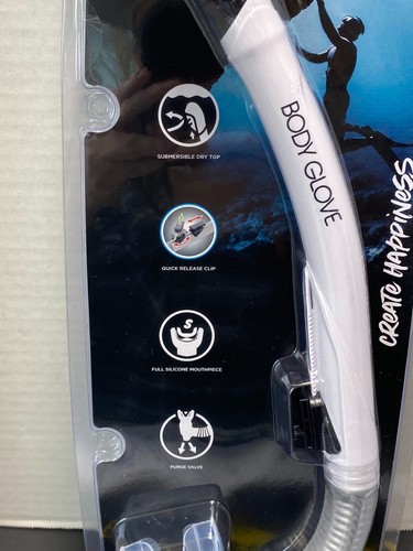 NEW - BODY GLOVE PREDATOR SNORKEL WITH GOPRO MOUNT - ADULT OPEN WATER SERIES - Picture 2 of 6