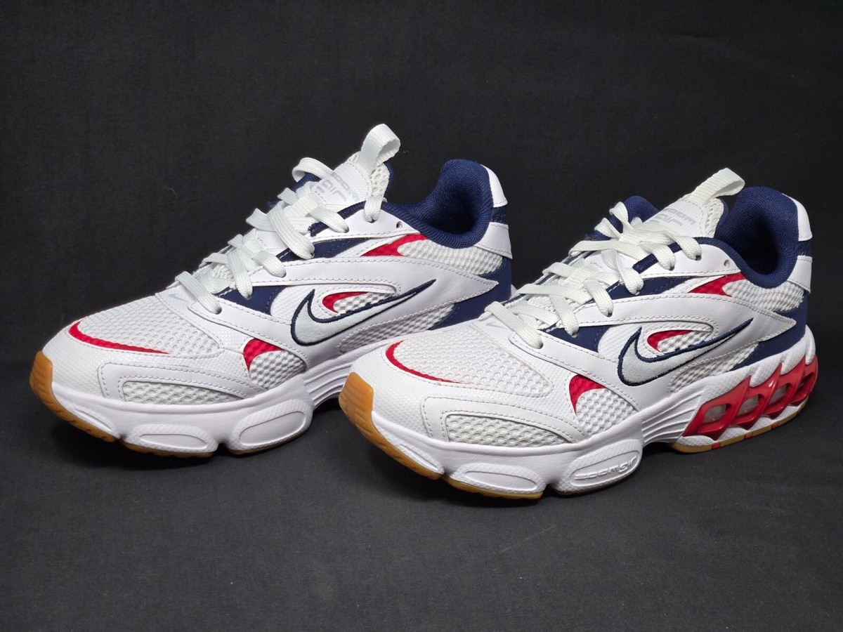 Nike Zoom Air Fire Athletic Running White Red Blue Womens Sizes