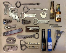 25 Vintage Advertising Corkscrew Opener Beer Beck's Guinness Pabst Miller Gluek