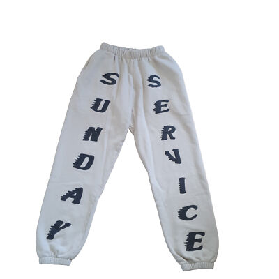 Kanye West Sunday Service Sweatpants Bone Size Small UK
