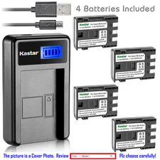 Kastar Battery LCD Charger for Canon NB-2L NB-2LH & Canon iVIS DC410 iVIS DC420