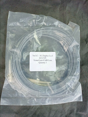 SC-LC Duplex Patchkabel 62,5/125 5m getestet weniger 0,5dB Verlust