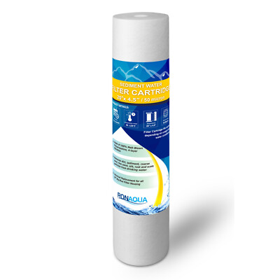 Big Sediment Replacement Water Filters 50 Micron 4.5''x 20''