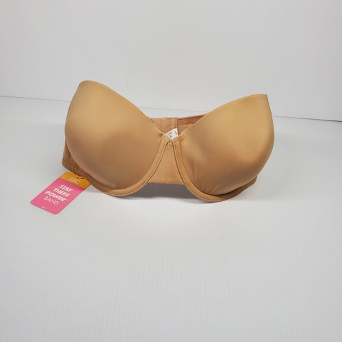 Sweet Nothings Women's Nude Underwire Lined Back Closure Strapless Bra 38 C