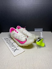 Nike Track  Field Superfly Elite 2 Sprinting Spikes CD4382-101 Sail Pink New