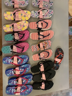 Chatties Flip Flops Womens sizes 10 Multiple Patterns