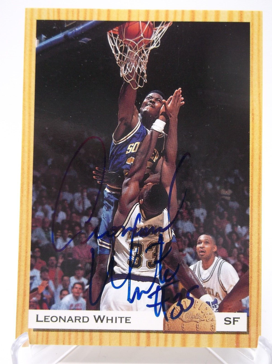1993 Classic Games LEONARD WHITE 78 SIGNED Basketball Card NBA | eBay