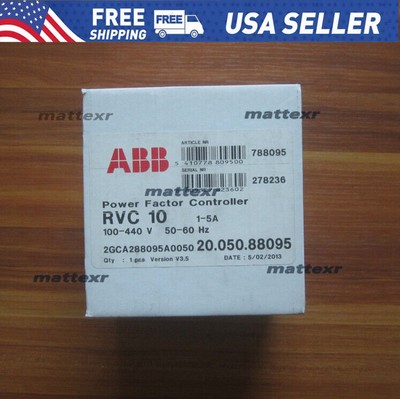 1PCS New ABB RVC-10 RVC10-1/5A Power Factor Controller In Box Free Ship *BA