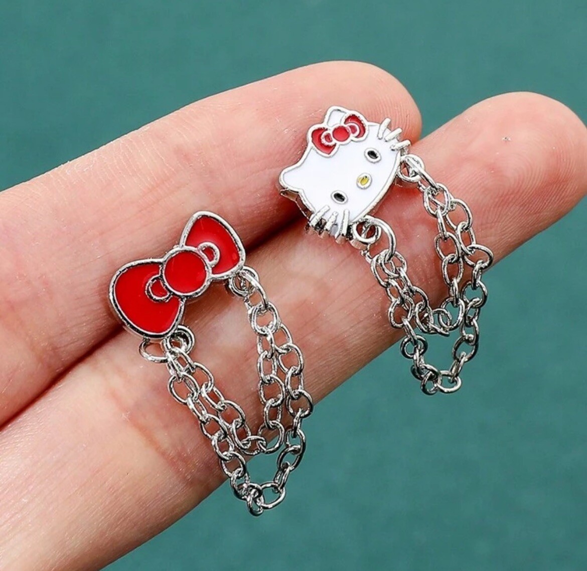 Set Collana E Braccialetto Con Charm Kitty - Regalo Perfetto Per Amanti Dei Gatti - Foto 6