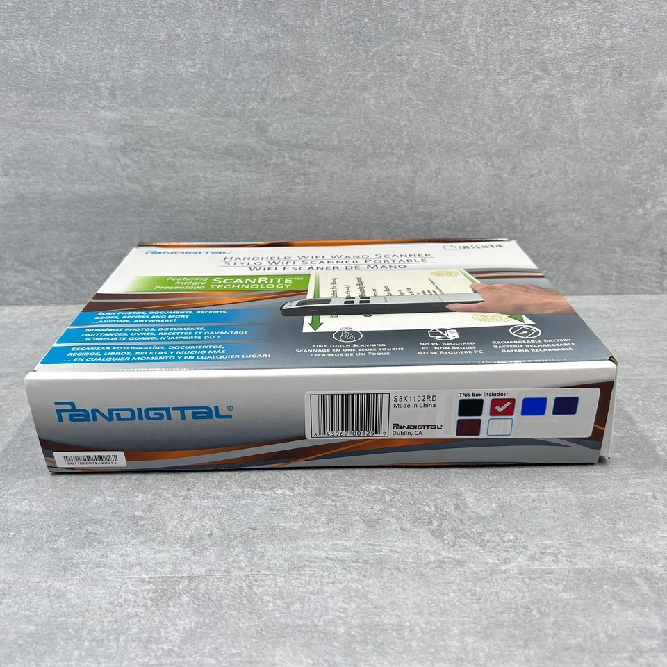 Pandigital Handheld WiFi Wand Scanner & MicroSD Portable New Open Box - Image 2 of 4