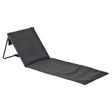 Folding Beach Lounger Lightweight Practical Foldable Design Grey