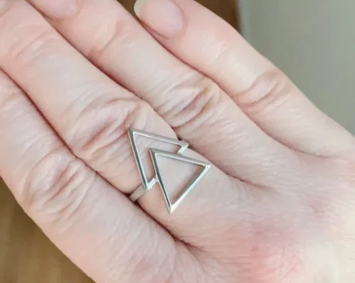 Wide Handmade Solid 925 Sterling Silver Band Statement Band For Men& Women