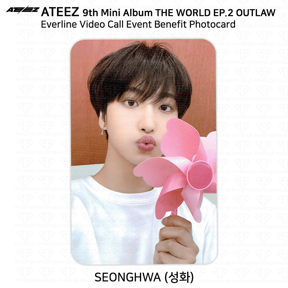 ATEEZ THE WORLD EP.2 OUTLAW Fan Sign Event Benefit Photocard