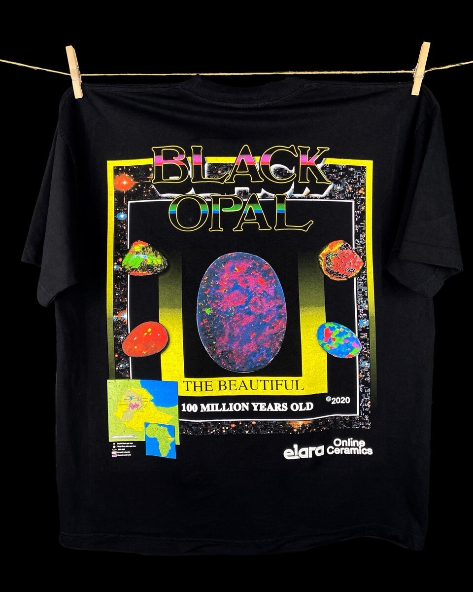 Uncut Gems Black Opal Tee by Online Ceramics x A24 Elara Size S New-image